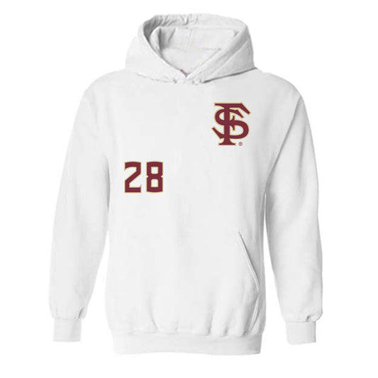 FSU - NCAA Baseball : Jacob Marlowe - Replica Shersey Hooded Sweatshirt