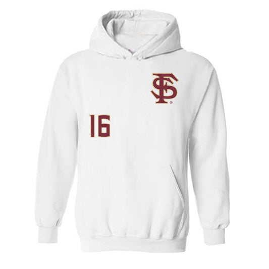 FSU - NCAA Women's Volleyball : Ashley Reynolds - Replica Shersey Hooded Sweatshirt