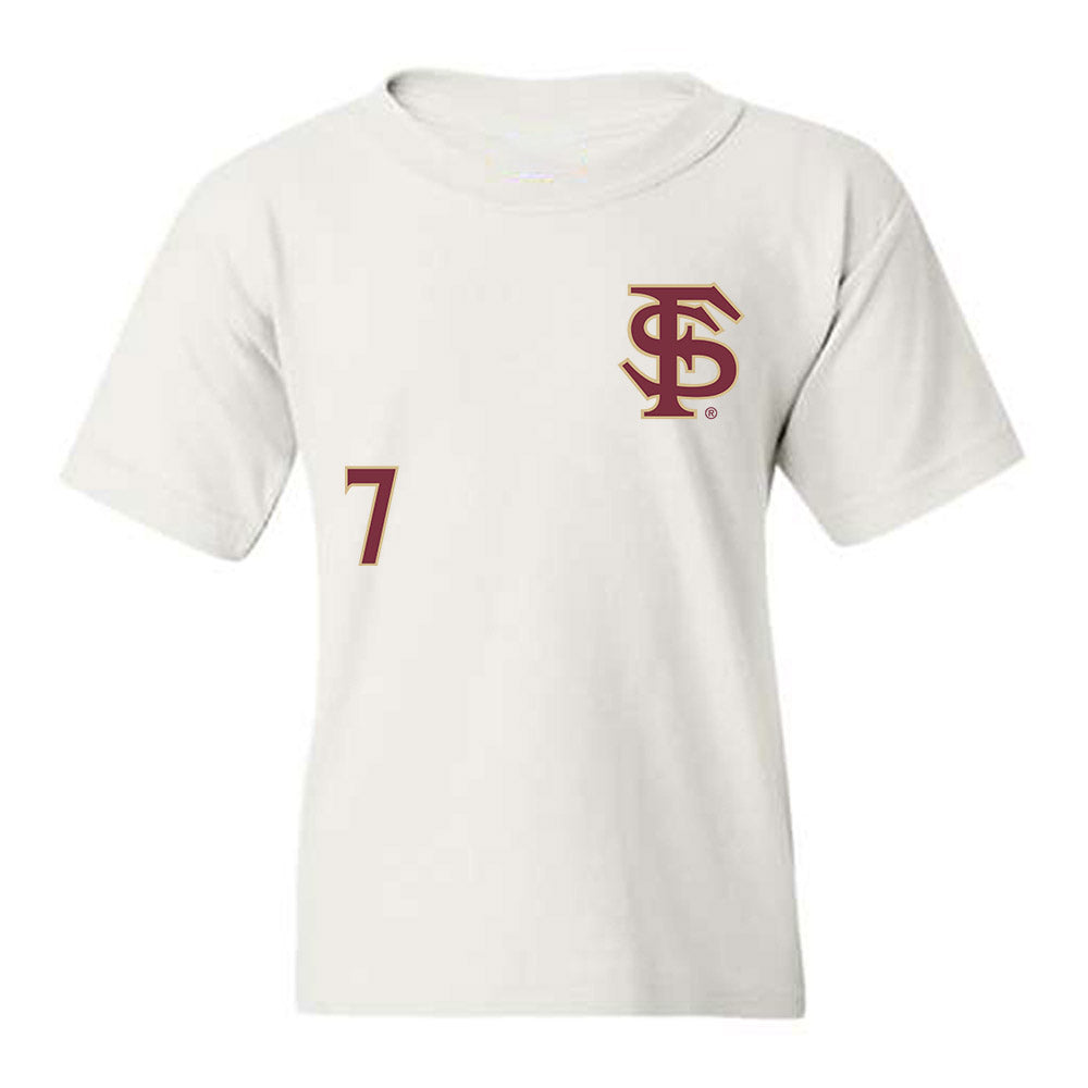 FSU - NCAA Baseball : Wes Mendes - Replica Shersey Youth T-Shirt-0