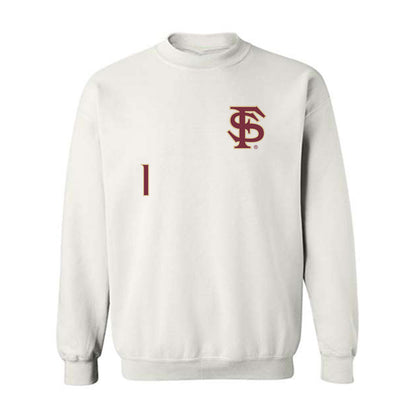 FSU - NCAA Men's Basketball : Jamir Watkins - Replica Shersey Crewneck Sweatshirt