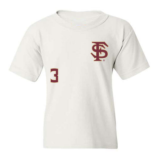 FSU - NCAA Baseball : Drew Faurot - Replica Shersey Youth T-Shirt-0