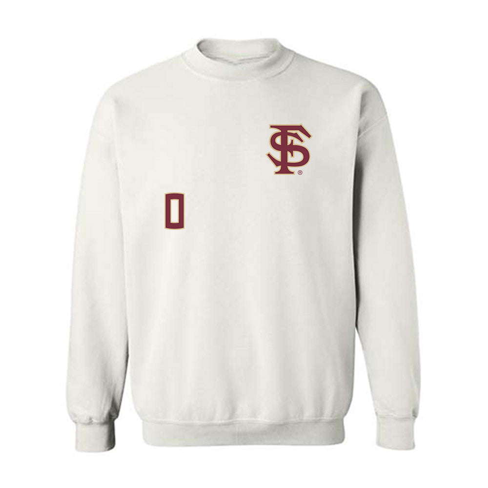 FSU - NCAA Men's Basketball : Maximo Garcia-Plata - Replica Shersey Crewneck Sweatshirt-0