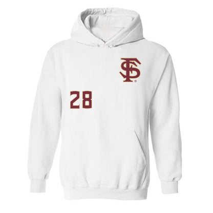 FSU - NCAA Women's Lacrosse : Aine Devine - Replica Shersey Hooded Sweatshirt-0