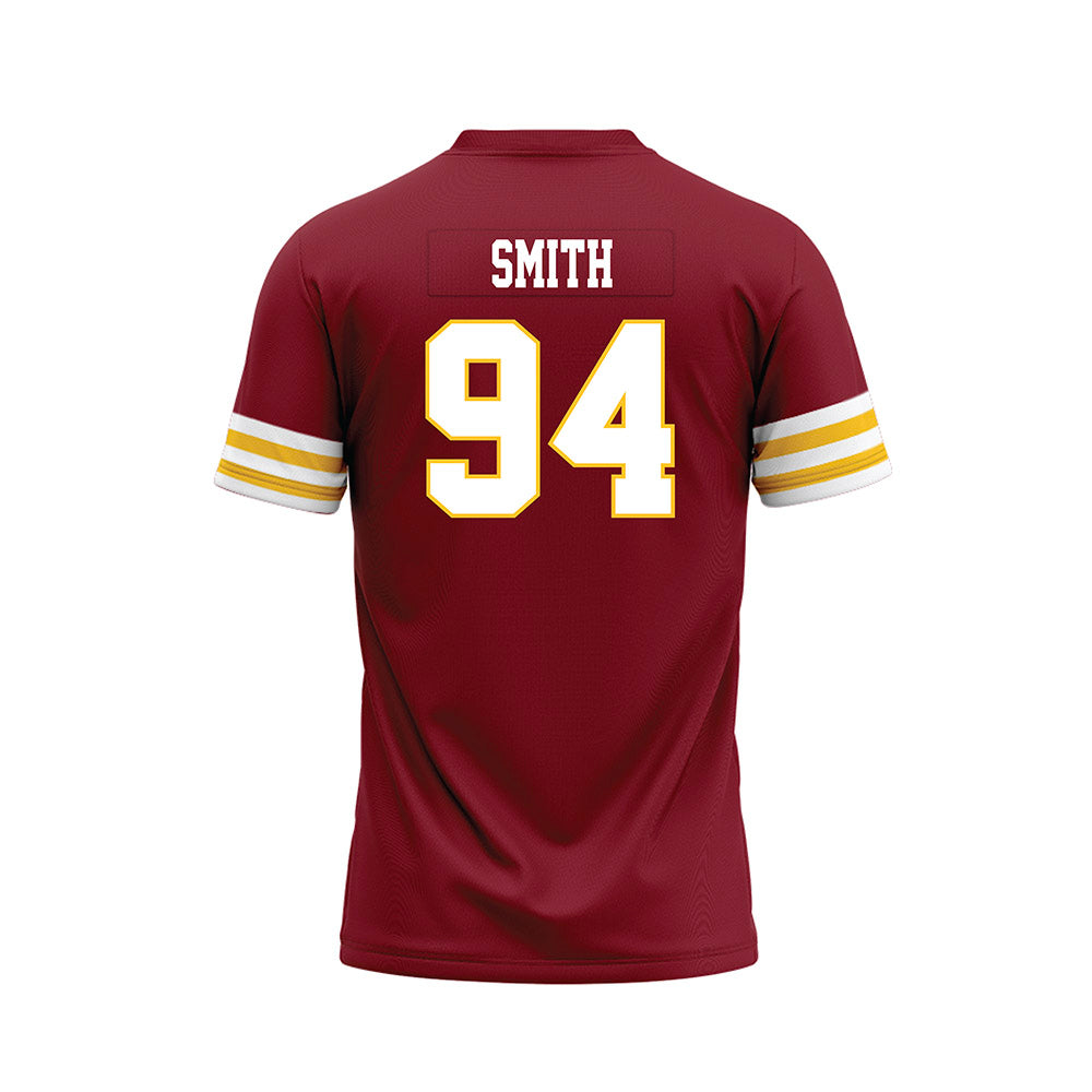 Iowa State - NCAA Football : Chase Smith - Cardinal Premium Football Jersey-1