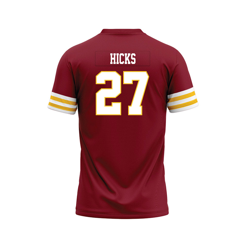 Iowa State - NCAA Football : LaMarcus Hicks - Cardinal Premium Football Jersey-1