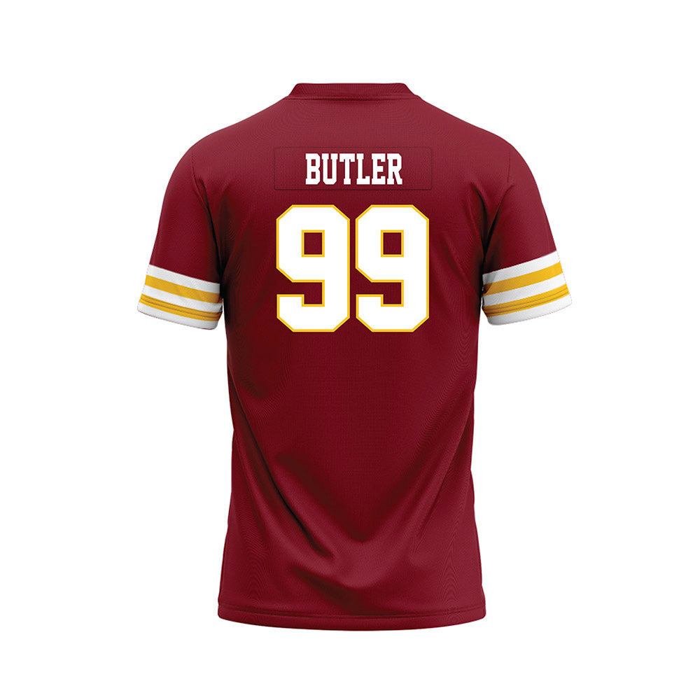 Iowa State - NCAA Football : Cannon Butler - Cardinal Premium Football Jersey-1