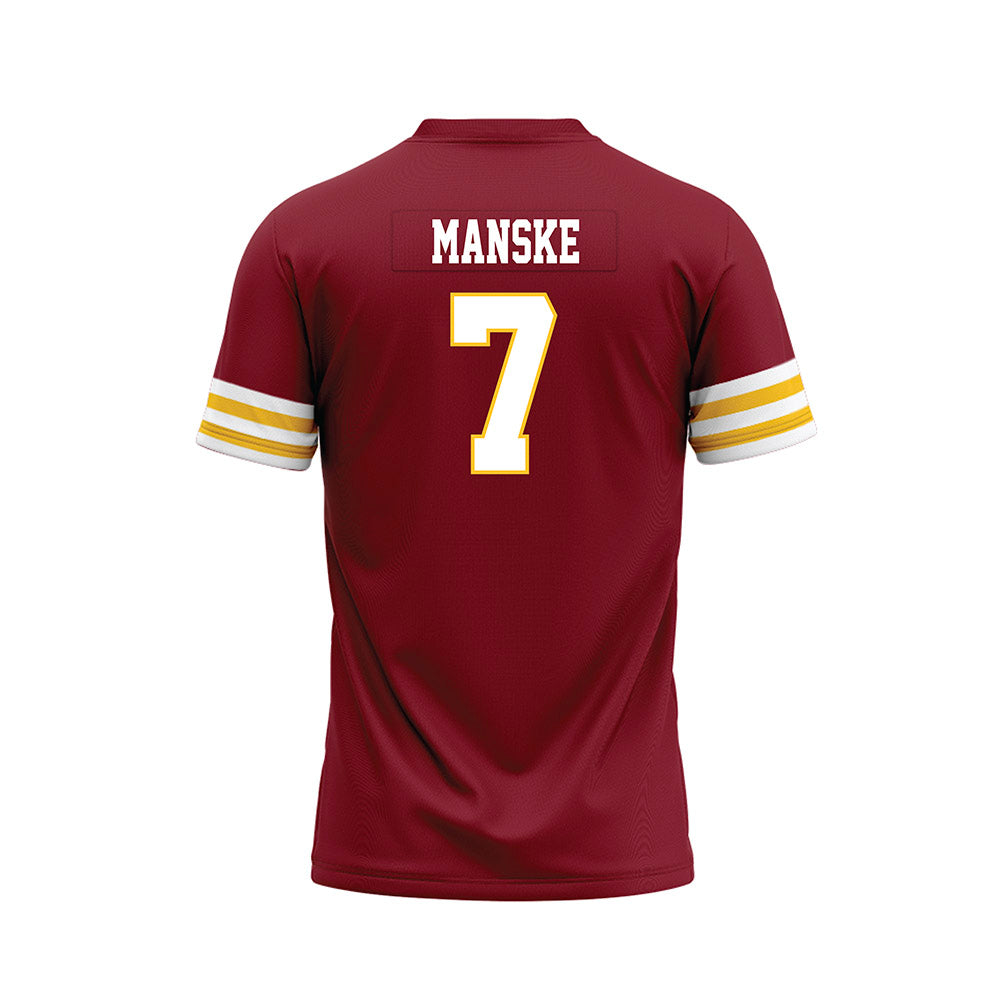Iowa State - NCAA Football : Alex Manske - Cardinal Premium Football Jersey-1
