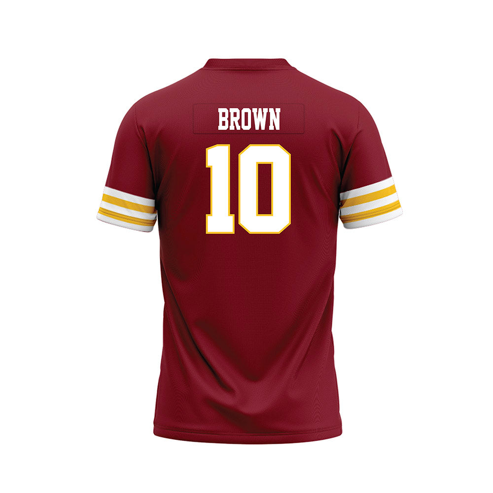 Iowa State - NCAA Football : Carson Brown - Cardinal Premium Football Jersey-1