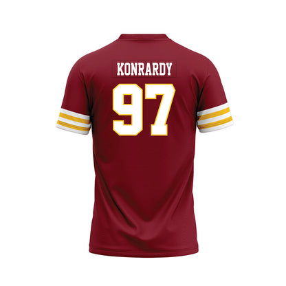 Iowa State - NCAA Football : Kyle Konrardy - Cardinal Premium Football Jersey