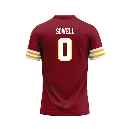 Iowa State - NCAA Football : Chase Sowell - Cardinal Premium Football Jersey-1