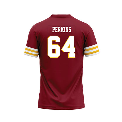 Iowa State - NCAA Football : Sione Perkins - Cardinal Premium Football Jersey-1