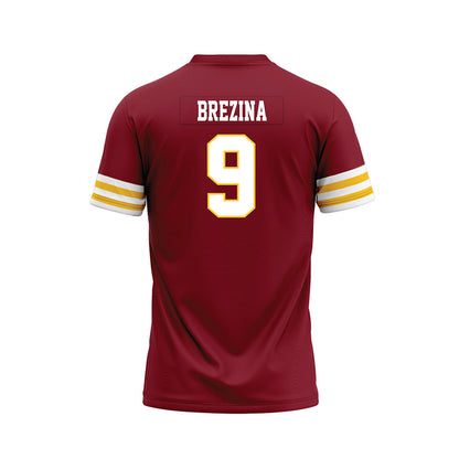 Iowa State - NCAA Football : Cael Brezina - Cardinal Premium Football Jersey