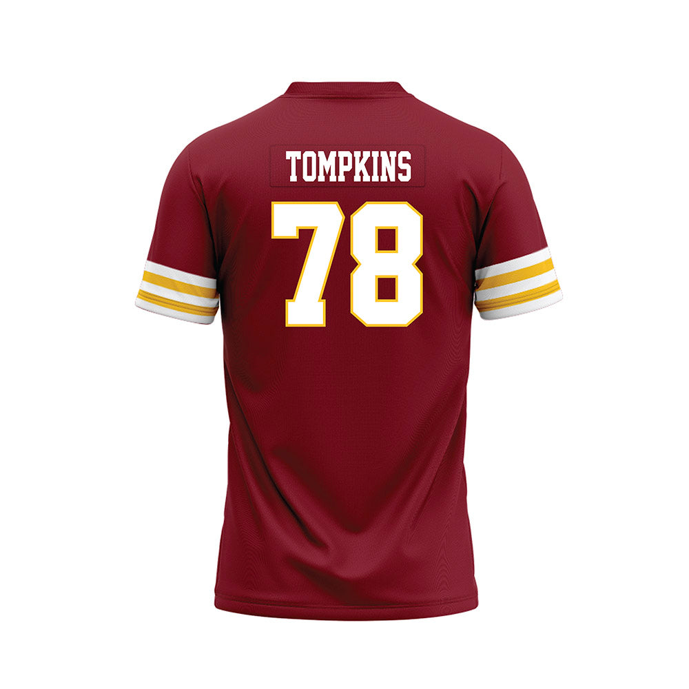 Iowa State - NCAA Football : Will Tompkins - Cardinal Premium Football Jersey-1
