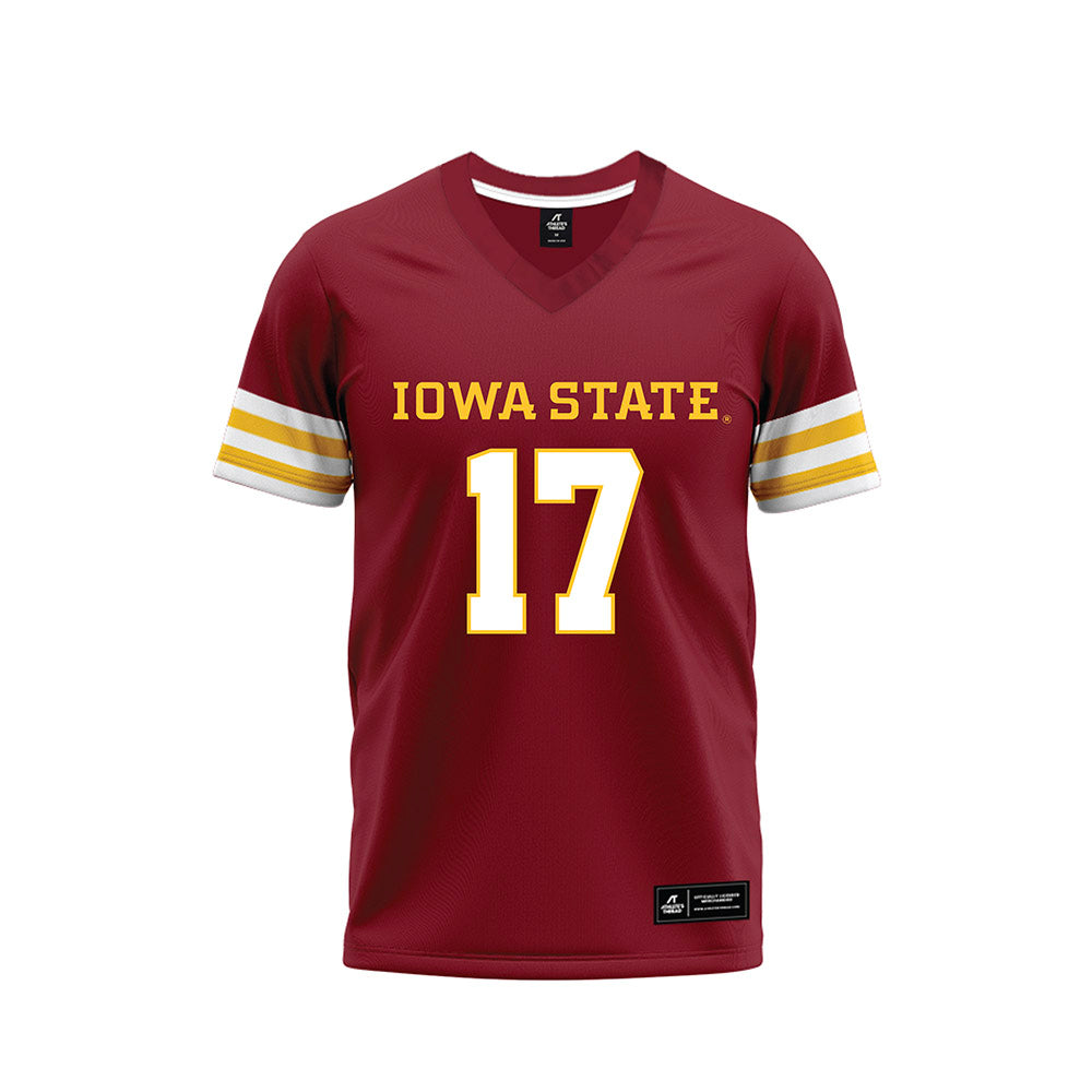 Iowa State - NCAA Football : Kai Black - Cardinal Premium Football Jersey