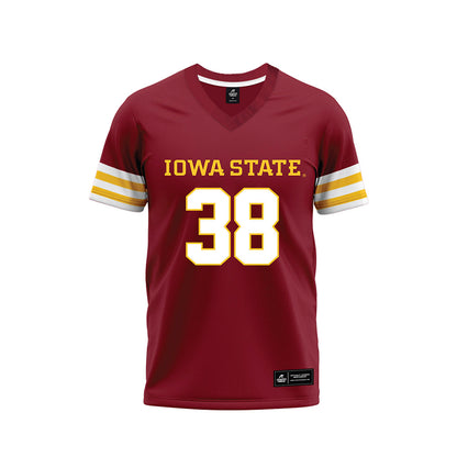 Iowa State - NCAA Football : Eddie Lemos - Cardinal Premium Football Jersey