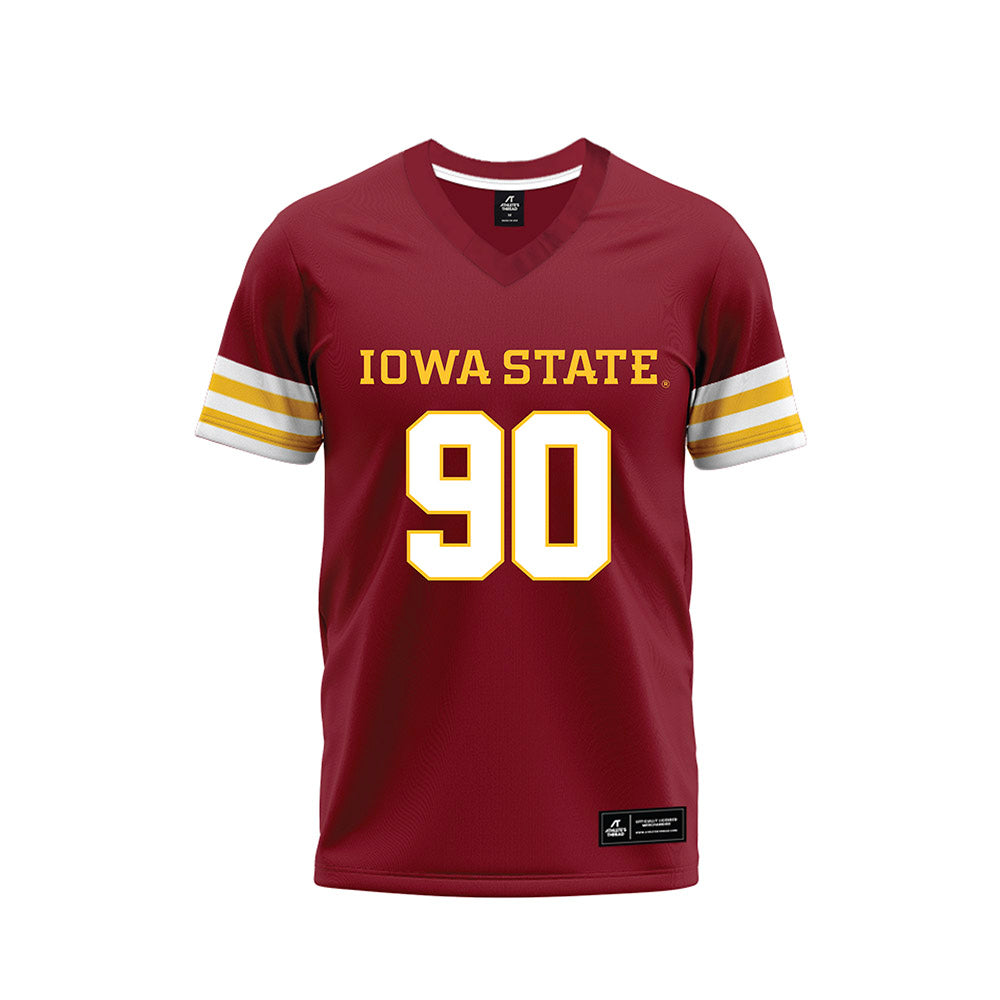 Iowa State - NCAA Football : Jareb Ramos - Cardinal Premium Football Jersey-0