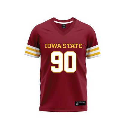 Iowa State - NCAA Football : Jareb Ramos - Cardinal Premium Football Jersey-0