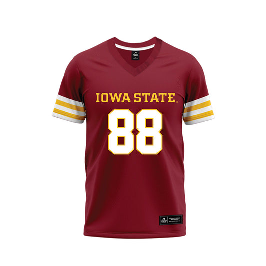 Iowa State - NCAA Football : Dyllan Malone - Cardinal Premium Football Jersey-0