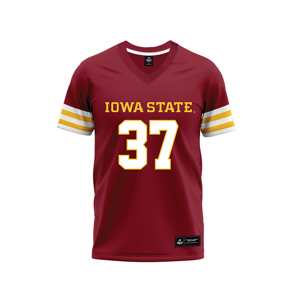 Iowa State - NCAA Football : Easton Miller - Cardinal Premium Football Jersey