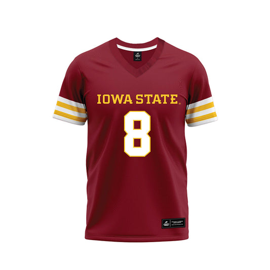 Iowa State - NCAA Football : Vontroy Malone - Cardinal Premium Football Jersey-0
