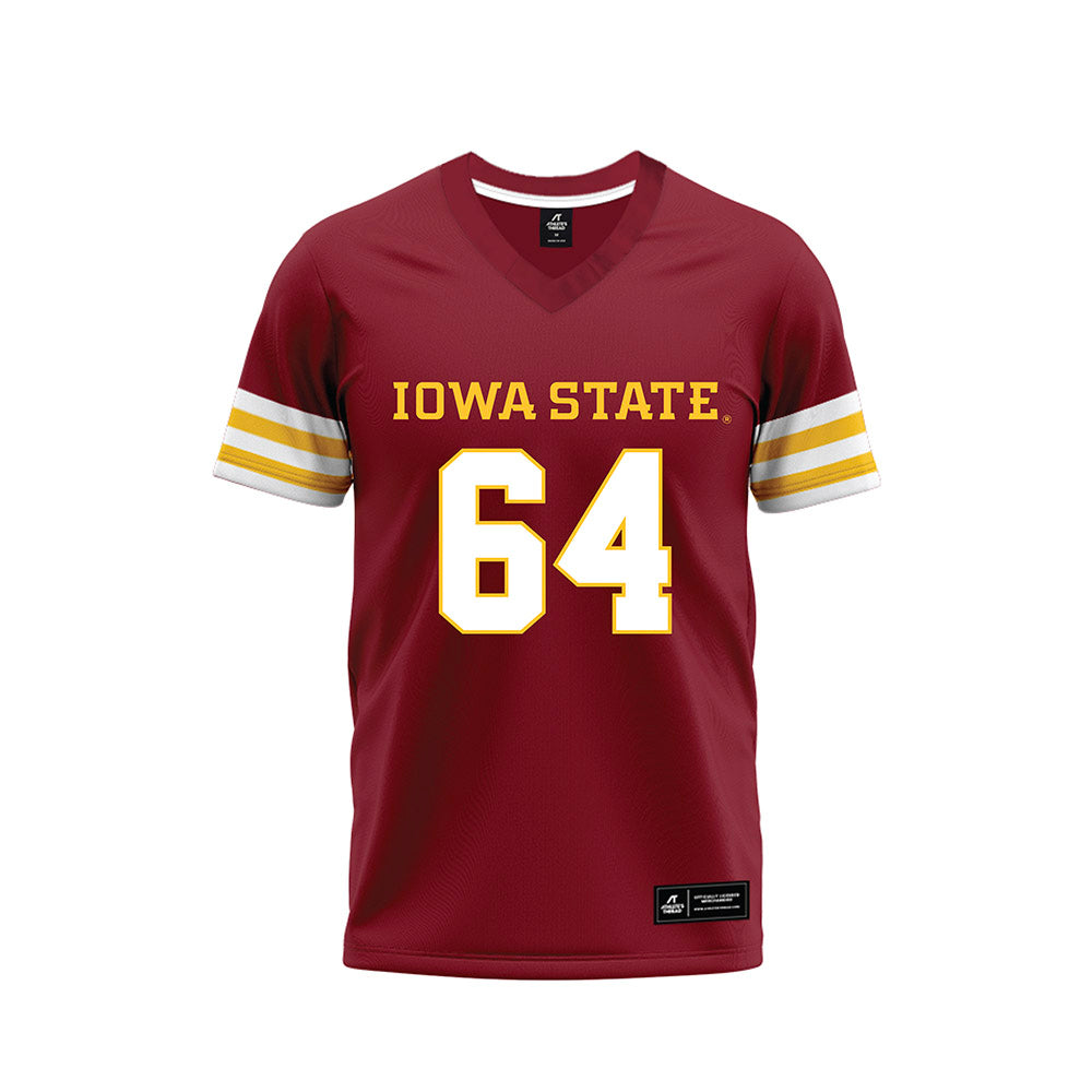 Iowa State - NCAA Football : Sione Perkins - Cardinal Premium Football Jersey-0