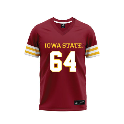 Iowa State - NCAA Football : Sione Perkins - Cardinal Premium Football Jersey-0