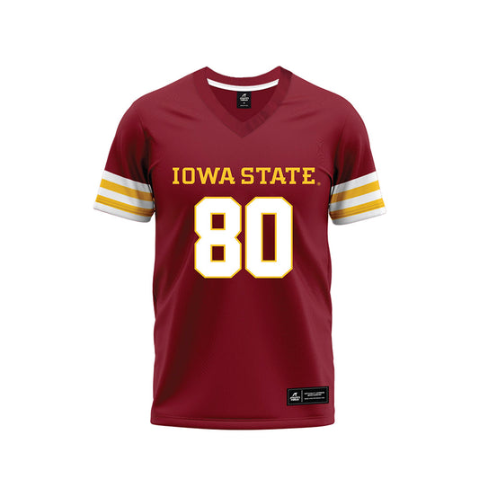 Iowa State - NCAA Football : Malcolm Watkins - Cardinal Premium Football Jersey-0
