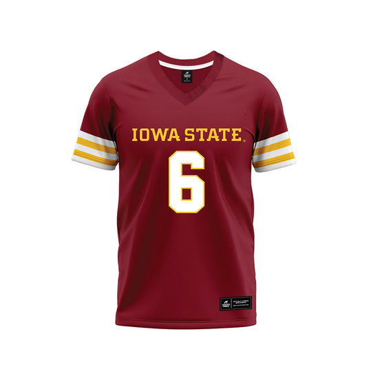 Iowa State - NCAA Football : Eli Green - Cardinal Premium Football Jersey