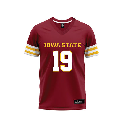 Iowa State - NCAA Football : Michael Parkes - Cardinal Premium Football Jersey