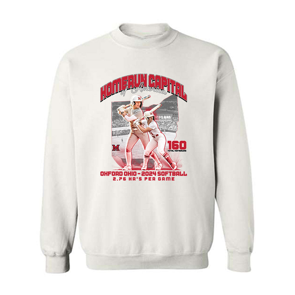 Miami of Ohio - NCAA Softball : Homerun Capital of America - Crewneck Sweatshirt