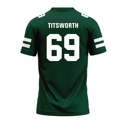 Ohio - NCAA Football : Parker Titsworth - Green Premium Football Jersey