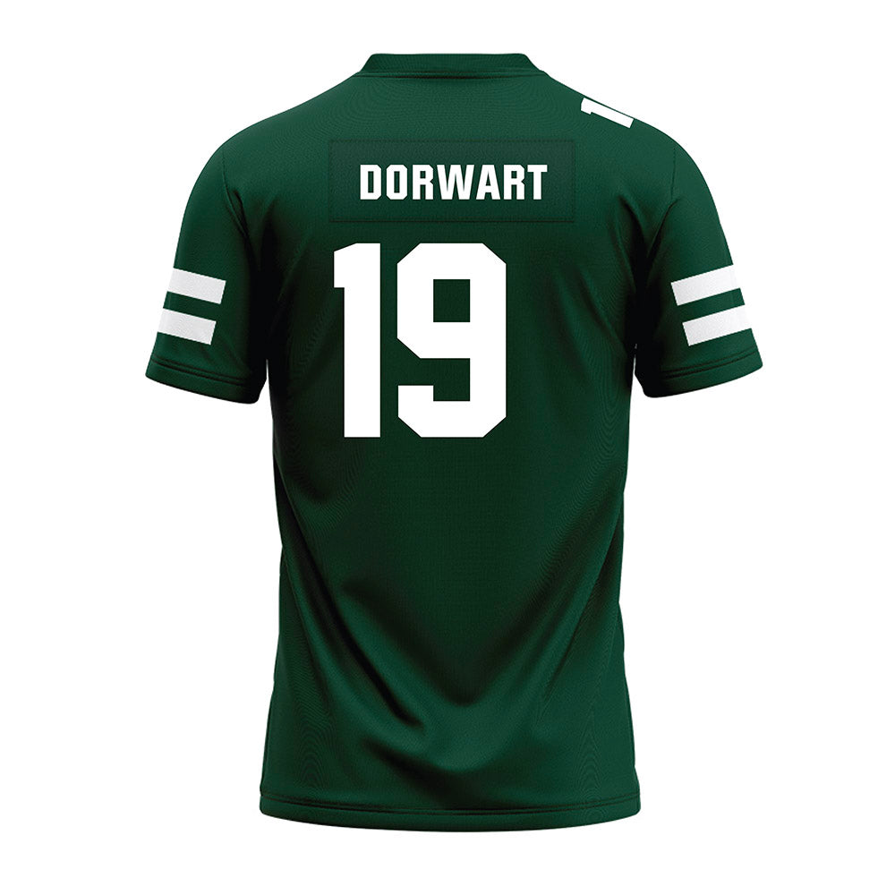 Ohio - NCAA Football : Dominic Dorwart - Green Premium Football Jersey