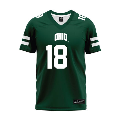 Ohio - NCAA Football : Miles Cremascoli - Green Premium Football Jersey