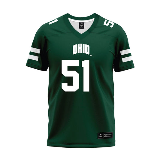 Ohio - NCAA Football : Davion Weatherspoon - Green Premium Football Jersey