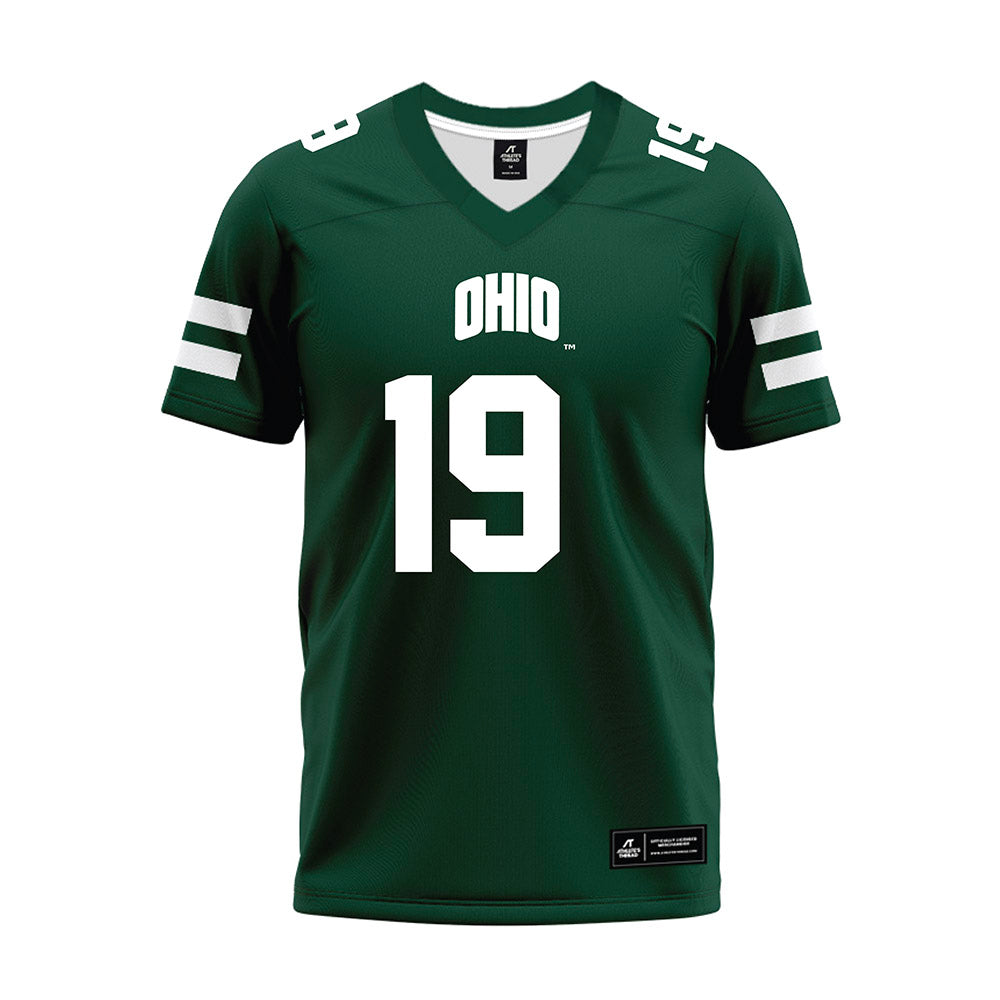 Ohio - NCAA Football : Dominic Dorwart - Green Premium Football Jersey