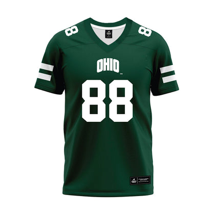 Ohio - NCAA Football : Caleb Gossett - Green Premium Football Jersey