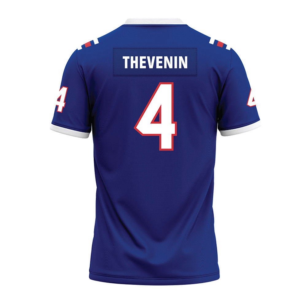 LA Tech - NCAA Football : Clay Thevenin - Premium Football Jersey-1
