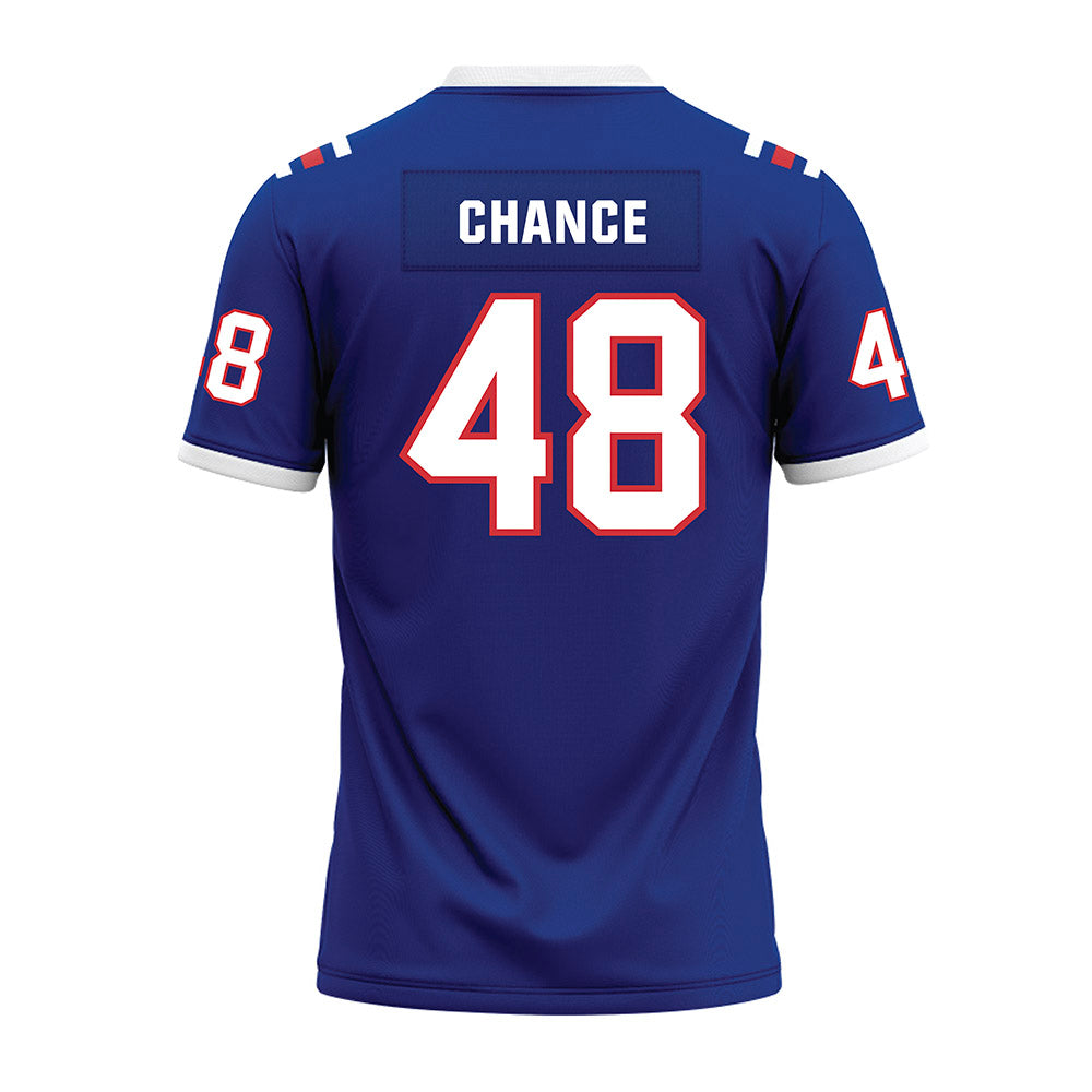 LA Tech - NCAA Football : John Hoyet Chance - Premium Football Jersey-1