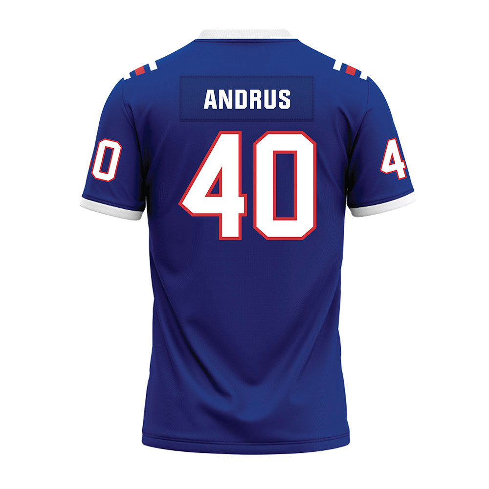 LA Tech - NCAA Football : Kaleb Andrus - Premium Football Jersey-1