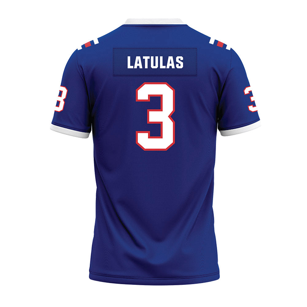 LA Tech - NCAA Football : Dedrick Latulas - Premium Football Jersey-1