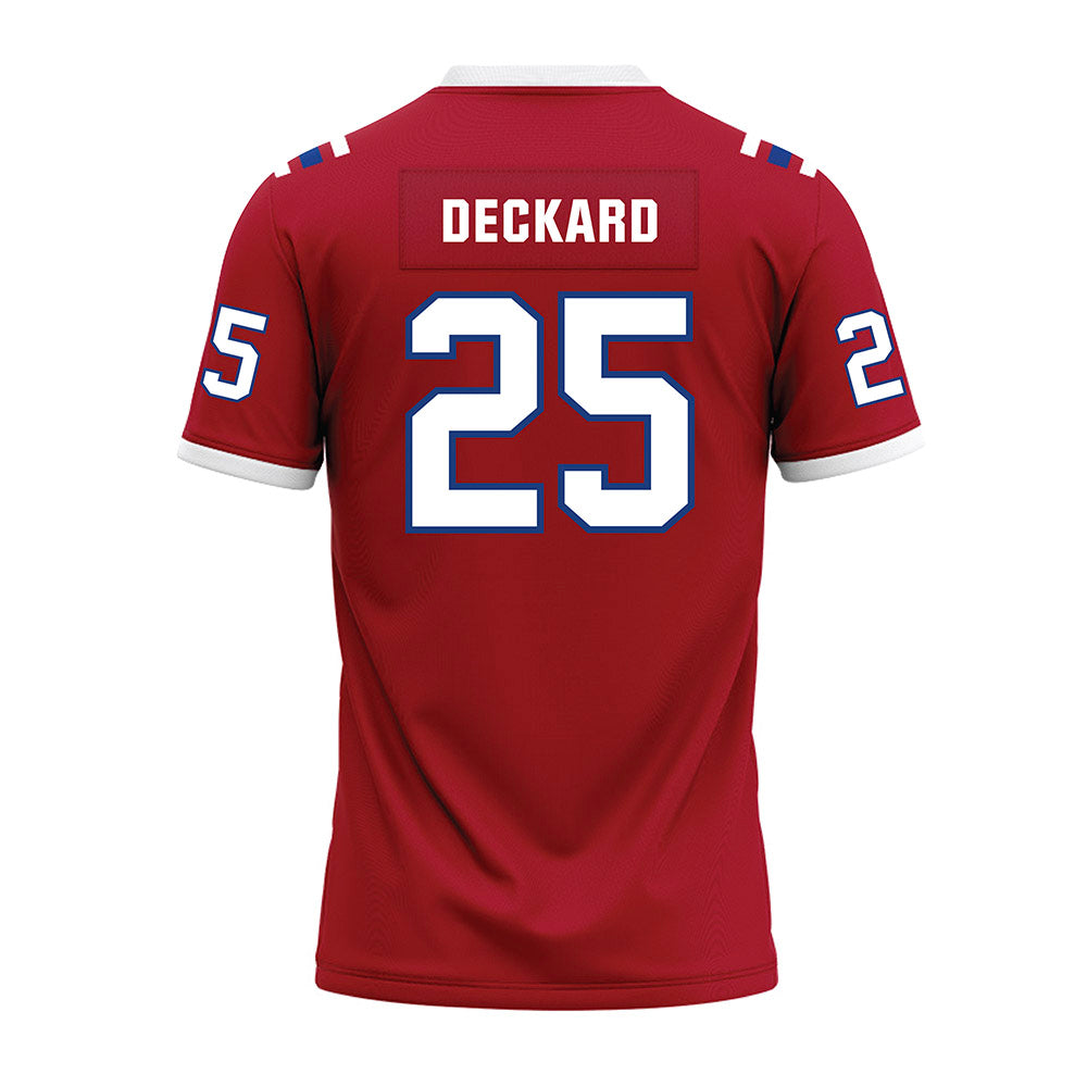 LA Tech - NCAA Football : Colton Deckard - Red Premium Football Jersey