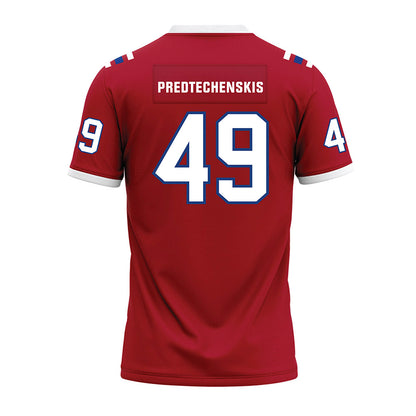LA Tech - NCAA Football : James Predtechenskis - Red Premium Football Jersey-1