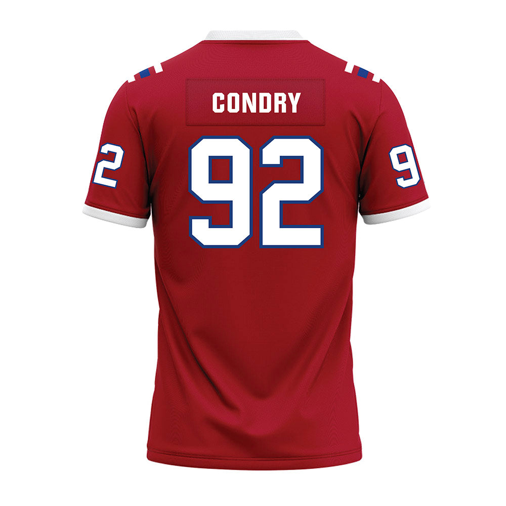 LA Tech - NCAA Football : Sterling Condry - Red Premium Football Jersey-1