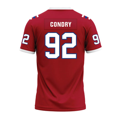 LA Tech - NCAA Football : Sterling Condry - Red Premium Football Jersey-1