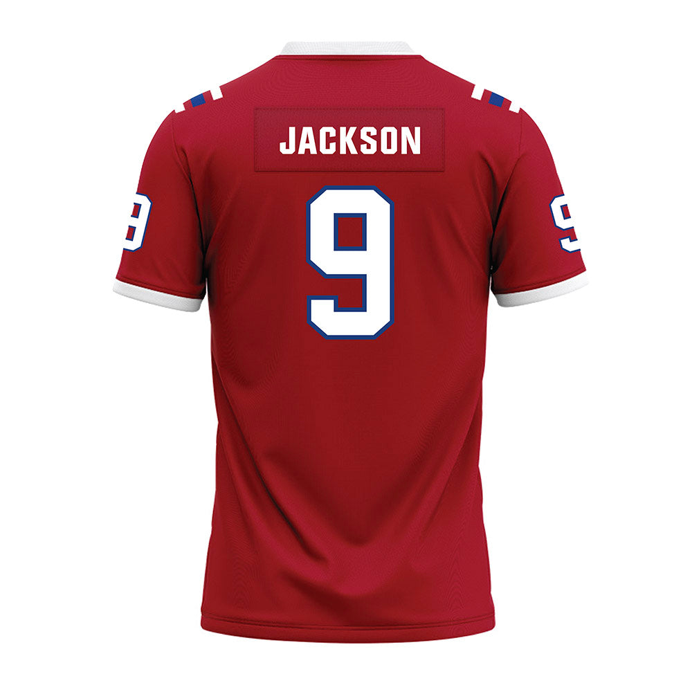 LA Tech - NCAA Football : Marlion Jackson - Red Premium Football Jersey