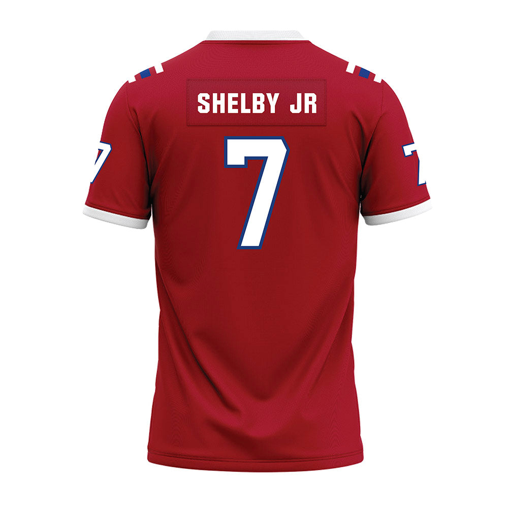 LA Tech - NCAA Football : Jhamal Shelby Jr - Red Premium Football Jersey-1