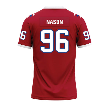 LA Tech - NCAA Football : Zion Nason - Red Premium Football Jersey