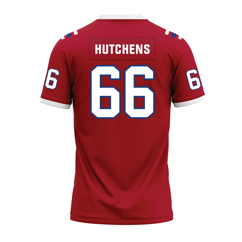 LA Tech - NCAA Football : Will Hutchens - Red Premium Football Jersey-1