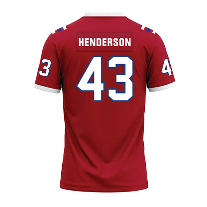 LA Tech - NCAA Football : Drew Henderson - Red Premium Football Jersey