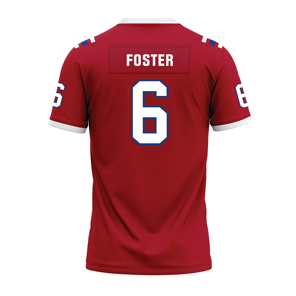 LA Tech - NCAA Football : Jakari Foster - Red Premium Football Jersey-1